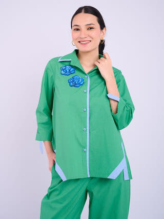 Alora Shirt |Dark Green
