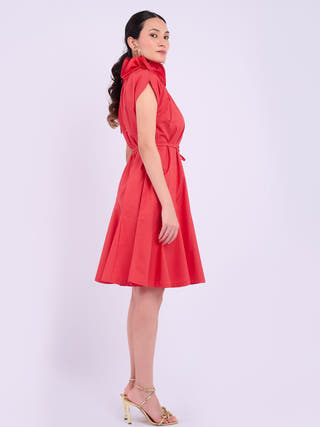 Rose Dress | Berry Red