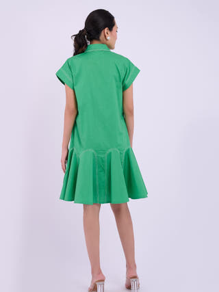 Embellished Sasha Dress | Dark Green