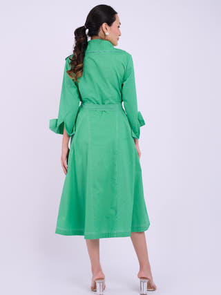 Julia Wrap Dress | Dark Green
