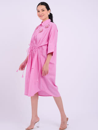 Embellished Austin Dress | Pink