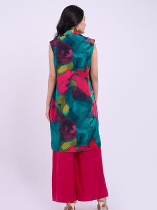 Teddi Crepe Set | Abstract Green