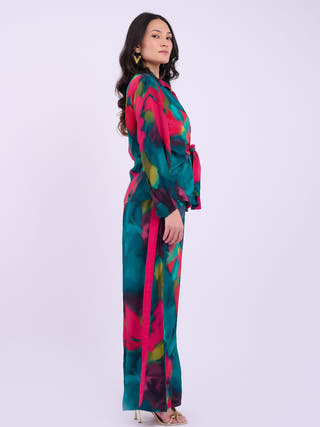 Skylar Crepe Set | Abstract Green