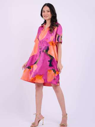 Aria Dress | Abstract Purple