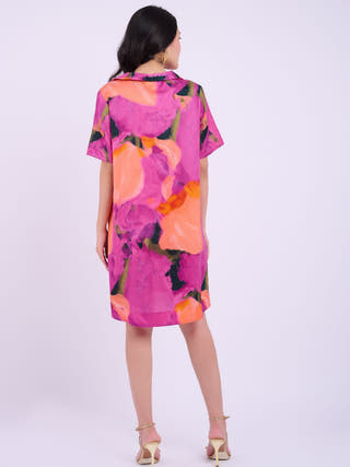 Aria Dress | Abstract Purple