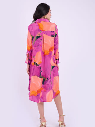 Zora Dress | Abstract Purple