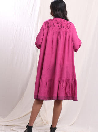 Orchid Flared Dress Earth Route