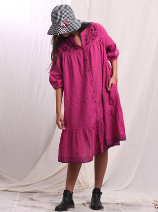 Orchid Flared Dress Earth Route