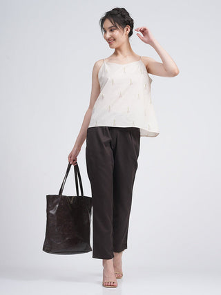 Organic Cotton Block Printed Slip Top with Trousers Co-ords Set Saltpetre