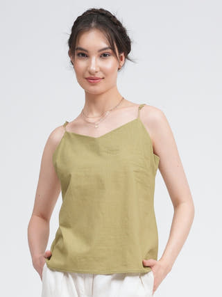 Organic Cotton Slip Top with Trousers Co-ords Set Saltpetre