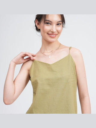 Organic Cotton Slip Top with Trousers Co-ords Set Saltpetre