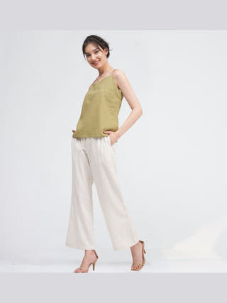 Organic Cotton Slip Top with Trousers Co-ords Set Saltpetre