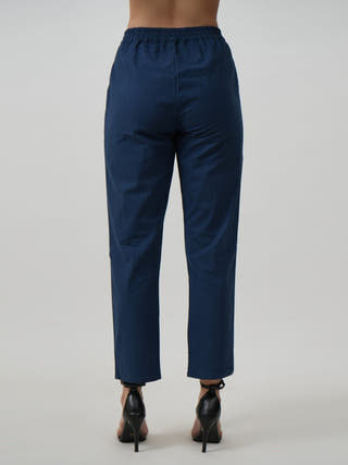 Organic Cotton Solid Jessica Shirt with Trousers Co-ord Set Saltpetre