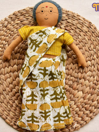 Nilah's Patti Girl Doll Yellow Saree
