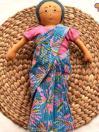 Nilah's Patti Girl Doll Blue Saree