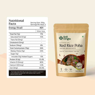 Red Rice Poha (Flakes)
