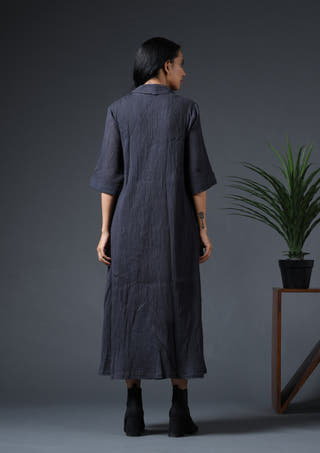 Robe Dress-Charcoal