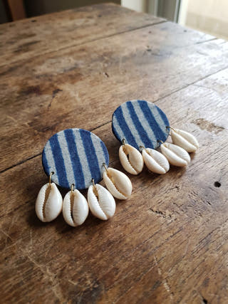 Bhura Upcycled Handmade Textile Earring