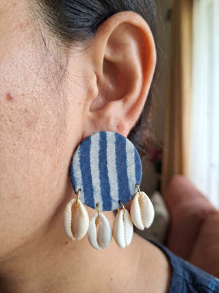Bhura Upcycled Handmade Textile Earring