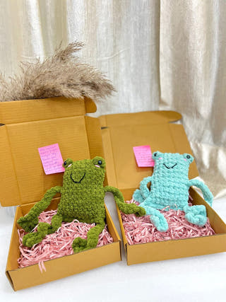 Crochet Leggy Froggy Plushie