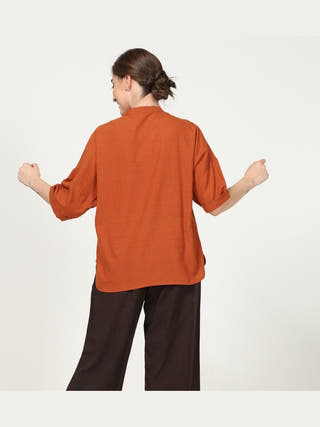 Solid Kimono Top with Wide Leg Pants Co-ord Set Saltpetre