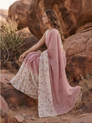 Roseate Mist Saree