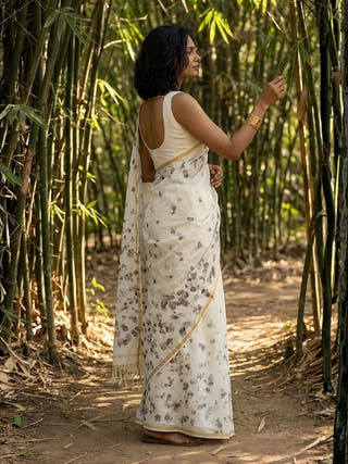 Shadow Petals Saree