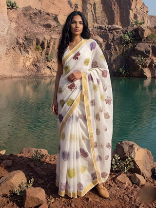 Terra Bloom Saree