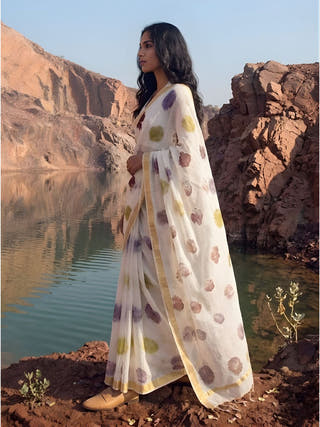 Terra Bloom Saree
