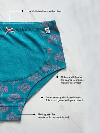 Carnation Maternity Brief Teal Wear Equal