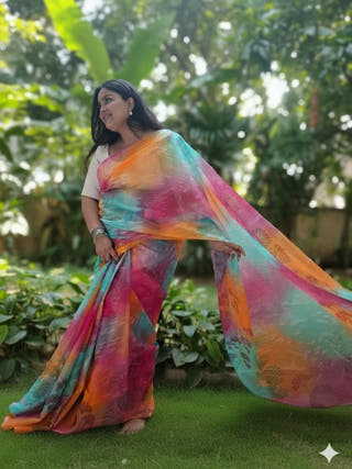 Rang Jharoka Saree