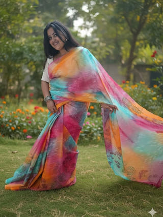 Rang Jharoka Saree