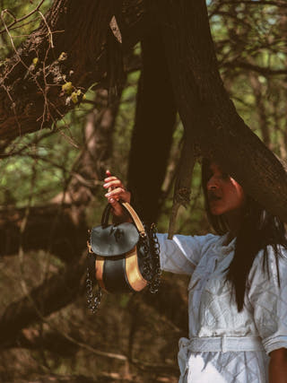 Aurora Vegan Leather Sling Black