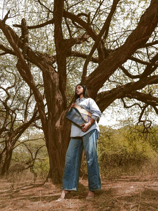 Acacia Vegan Leather Laptop Sleeve Black