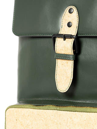 Arden Vegan Leather Bagpack Green