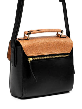 Juniper Vegan Leather Sling Bag Black