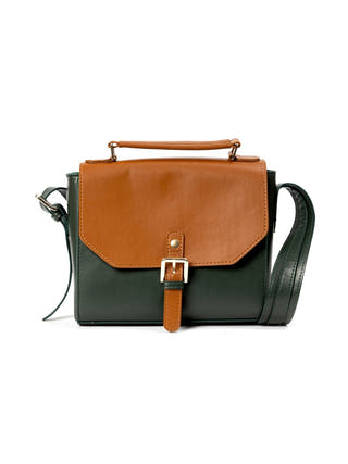 Juniper Vegan Leather Sling Bag Green