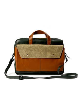 Willow Vegan Leather Laptop Sleeve Black