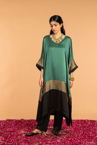 Heena Kaftan Green Vasstram