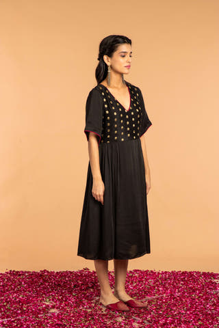 Khushi Side Gather Dress Vasstram