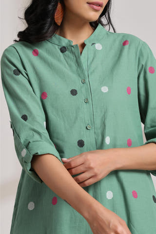 Polka Green Co-Ord Set