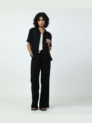 Pants & ShortsWomen Classic Linen Wide Leg TrousersSaltpetre