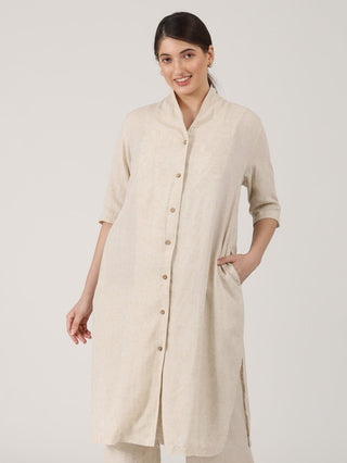 TopsWomen Solid Long Shirt TunicSaltpetre