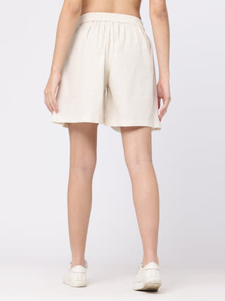 Pants & ShortsWomen Tencel Solid ShortsSaltpetre