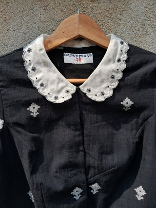 Yamini Embroidered Collared Blouse