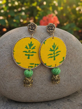 Juhu Upcycled Handmade Textile Earring