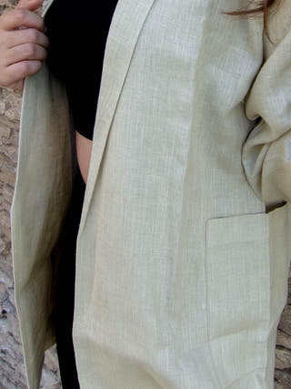 NEMESIA Linen Jacket Beige Dhaaga