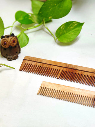 Neem Wood Comb with Dual Teeth GreenFootPrint