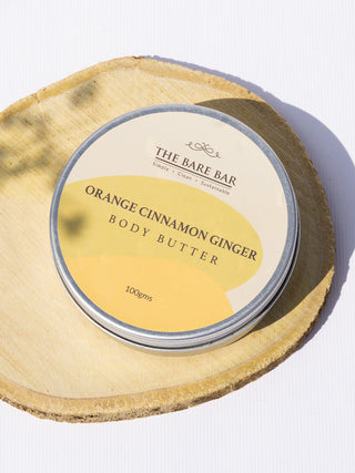 Orange Cinnamon Ginger Body Butter white The Bare Bar