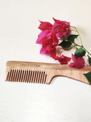 Neem Wood Comb with Handle GreenFootPrint